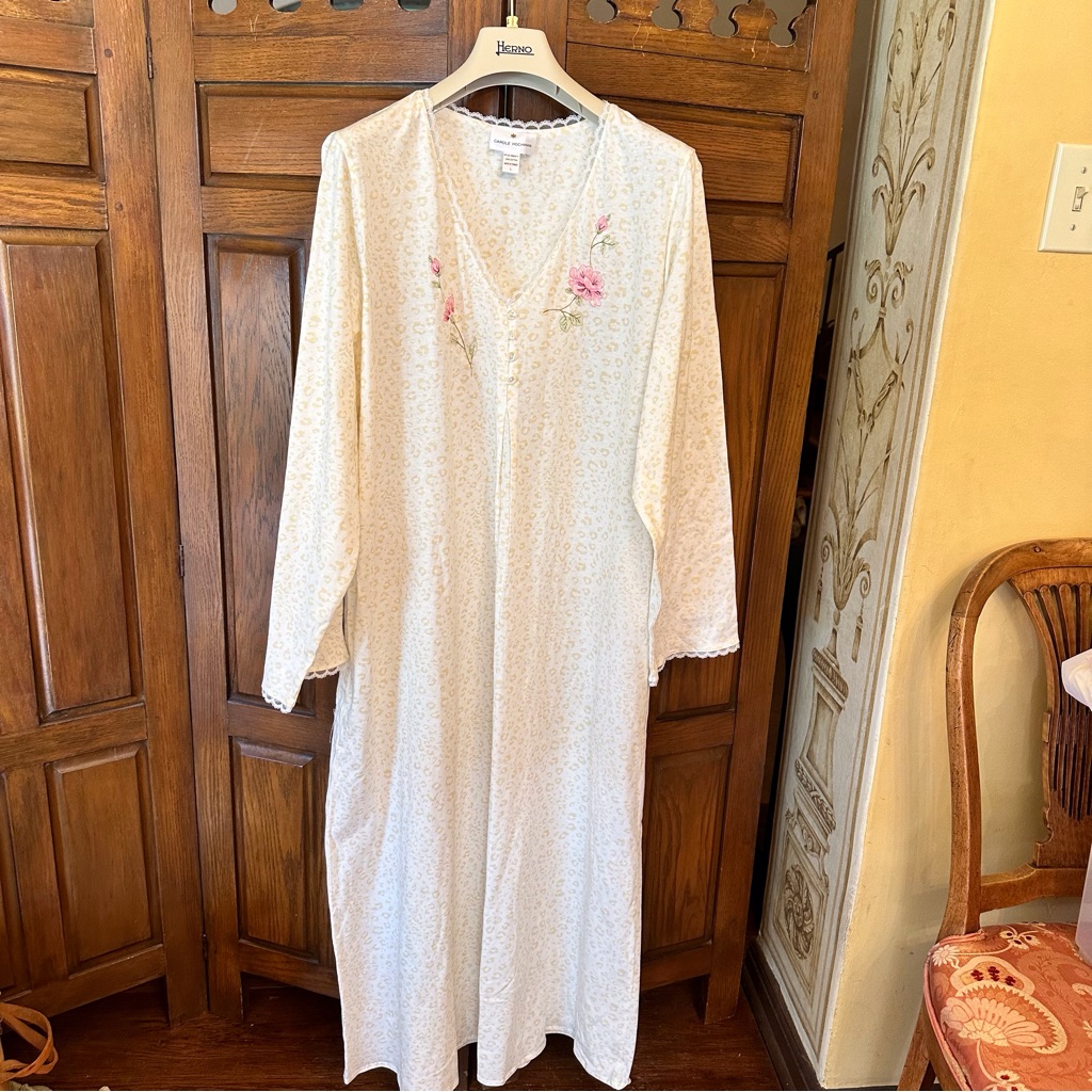 Carole Hochman Nightgown, Cream, Size L